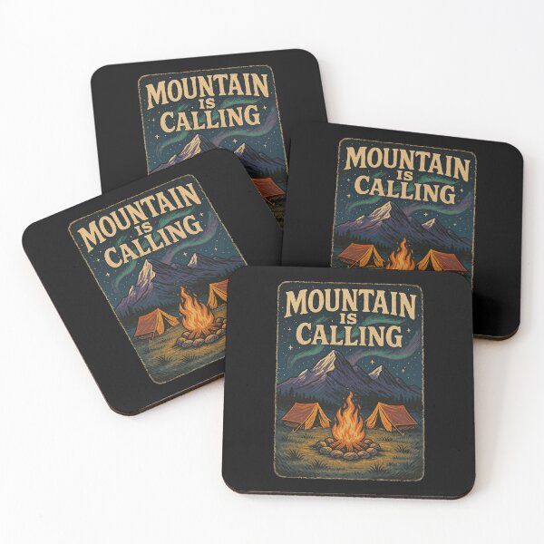 Item preview, Mountain Is Calling Vintage Camping Fire designed and sold by JerdbordinShop.