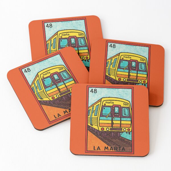 Item preview, La Marta Train Atlanta Lotería Card designed and sold by electrovista.