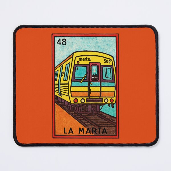 Item preview, La Marta Train Atlanta Lotería Card designed and sold by electrovista.