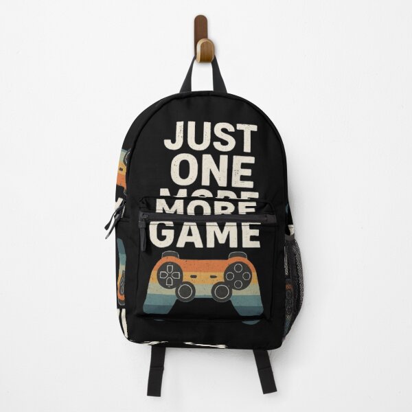 Aperçu de l'œuvre Just One More Game – Design Gamer Vintage avec Manette Rétro créée et vendue par MeowLoka ⭐⭐⭐⭐.