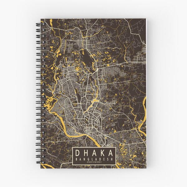 Item preview, Dhaka City Map of Bangladesh  - Pastel designed and sold by deMAP.