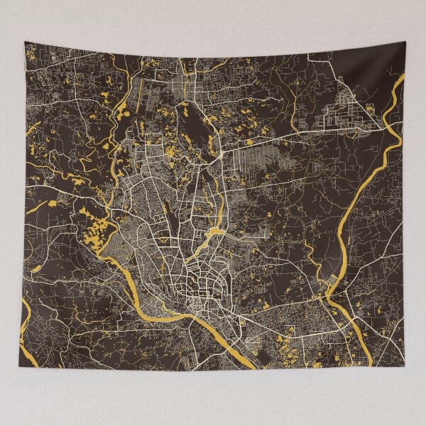 Item preview, Dhaka City Map of Bangladesh  - Pastel designed and sold by deMAP.