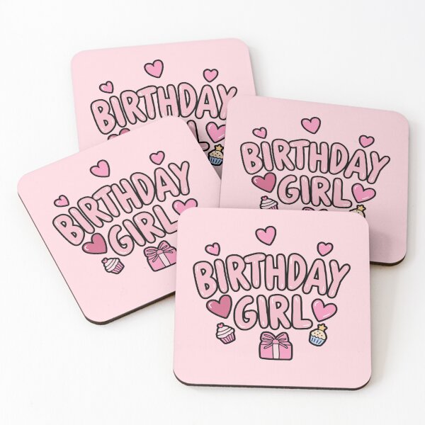 Item preview, Birthday Girl Pink Heart Design designed and sold by ThunderParrot.