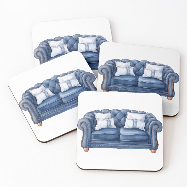 Item preview, Blue Chesterfield Sofa designed and sold by New-School-Wave.