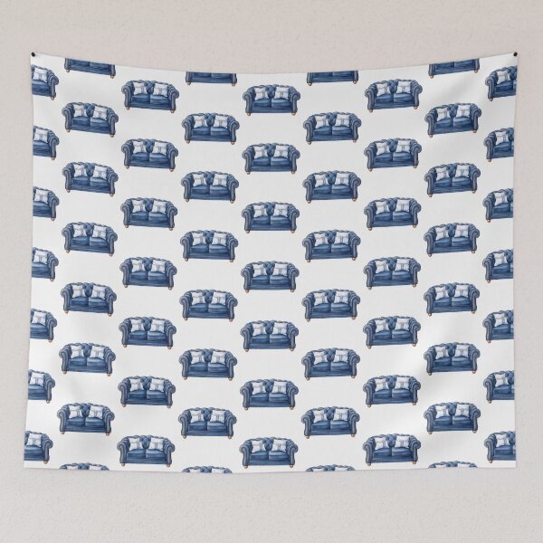 Item preview, Blue Chesterfield Sofa designed and sold by New-School-Wave.