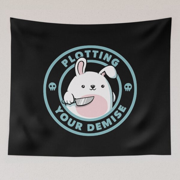 Item preview, Plotting Your Demise Bunny by Tobe Fonseca designed and sold by Tobe Fonseca®.