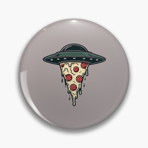 Artikelvorschau, UFO Alien Fliegende Untertasse beamt Peperoni-Pizza hoch entworfen und verkauft von scooterbaby.