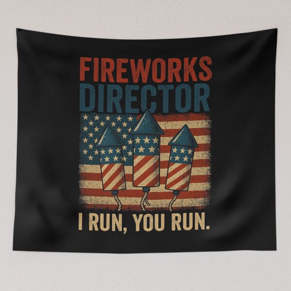 Item preview, Funny Fireworks Director USA Flag 4th July designed and sold by JerdbordinShop.