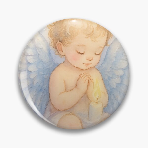 Item preview, Tiny Miracles, Mighty Wings – Angel Baby Blessing Art designed and sold by GardenReign.