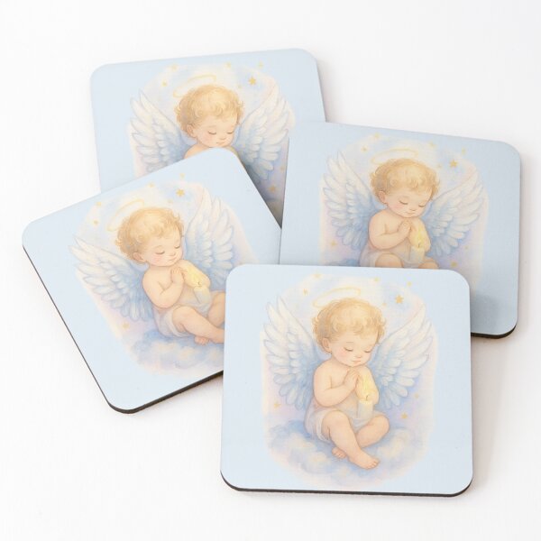 Item preview, Tiny Miracles, Mighty Wings – Angel Baby Blessing Art designed and sold by GardenReign.