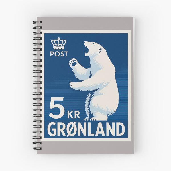 Item preview, Greenland Polar Bear Postage Stamp Poster designed and sold by retrographics.