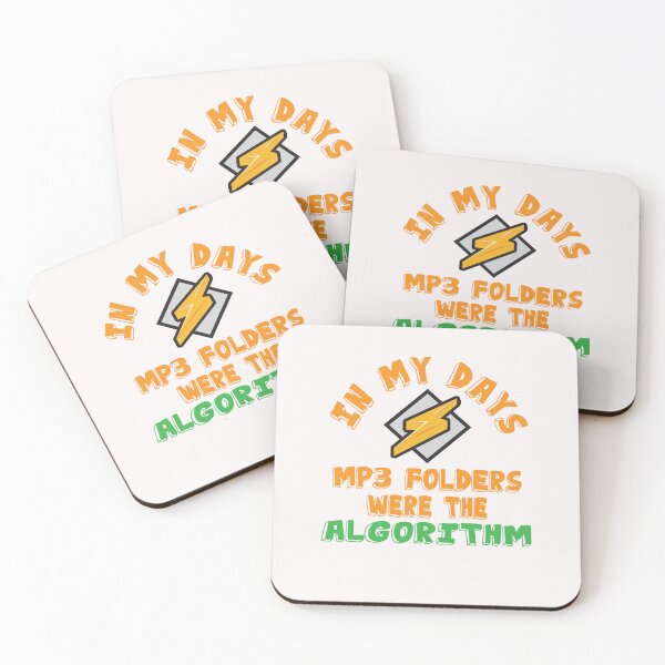 Item preview, In My Days, MP3 Folders Were the Algorithm – Winamp Internet Nostalgia  designed and sold by Sarcastic designs.