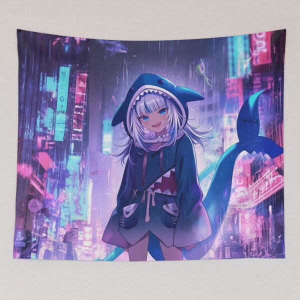 Item preview, Gawr Gura CyberPunk designed and sold by jinwooo.