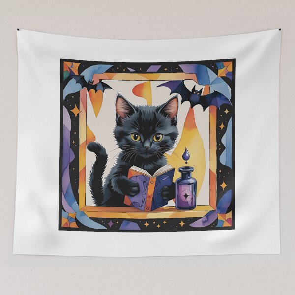 Item preview, Purr-fectly Potent: A Little Black Cat's Big Halloween Dreams! designed and sold by dcohea.