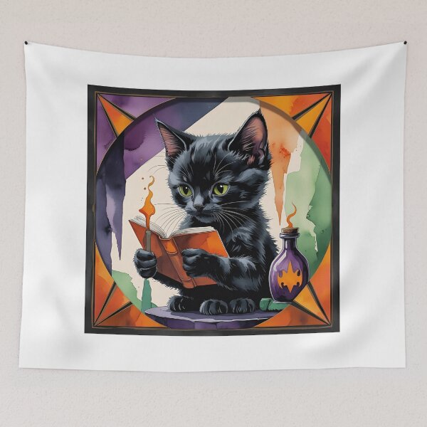 Item preview, Purr-fectly Potent: A Little Black Cat's Big Halloween Dreams! designed and sold by dcohea.