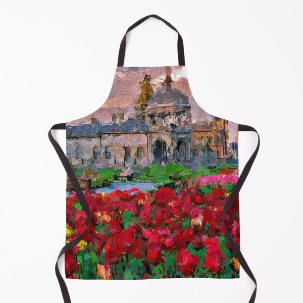 Item preview, Impressionist Painting of Tulips in Bloom at the Victoria Gardens - Bendigo, Victoria, Australia designed and sold by Steven Jodoin.