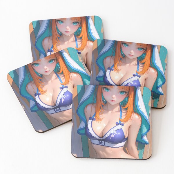 Item preview, Nilou Genshin Impact Tropical Purple Bikini Glam Summer Mood Anime Girl Waifu Game designed and sold by mildaclairmo.