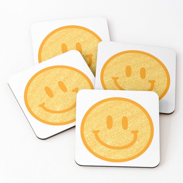 Item preview, Yellow Glittery Smiley Face designed and sold by angelwings0407.