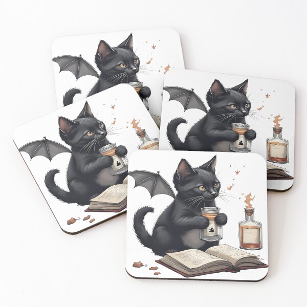 Item preview, Purr-fectly Potent: A Little Black Cat's Big Halloween Dreams! designed and sold by dcohea.