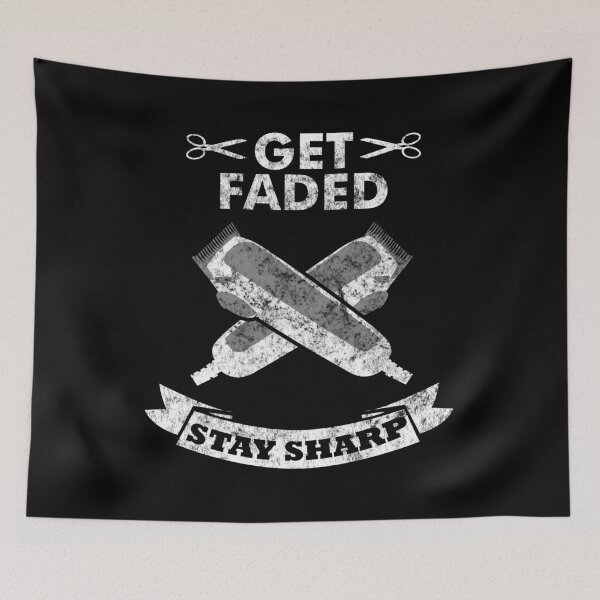 Item preview, Get Faded Stay Sharp Clippers Scissors Barber Vintage designed and sold by CreativeStrike.