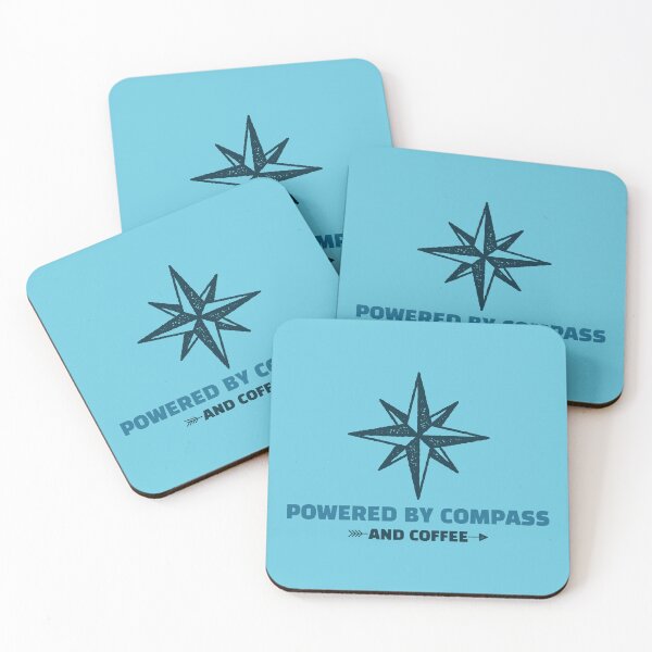 Item preview, POWERED BY COMPASS AND COFFE, HIKING designed and sold by Jclapp29.