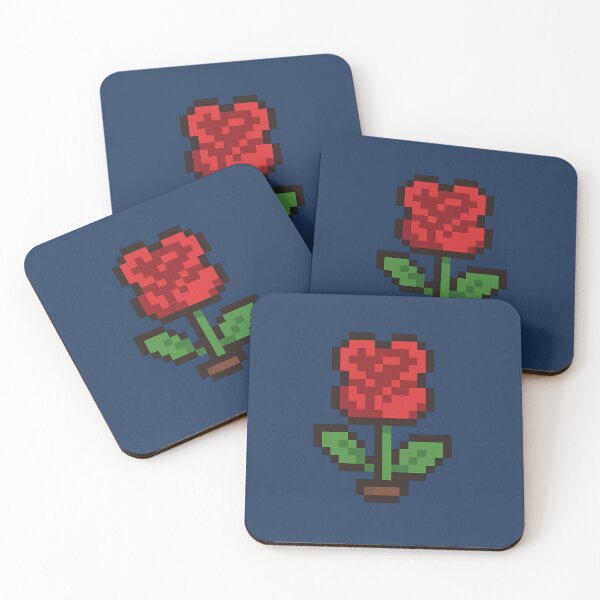 Item preview, Pixel Rose – Retro 8-Bit Love Bloom designed and sold by Planthem.