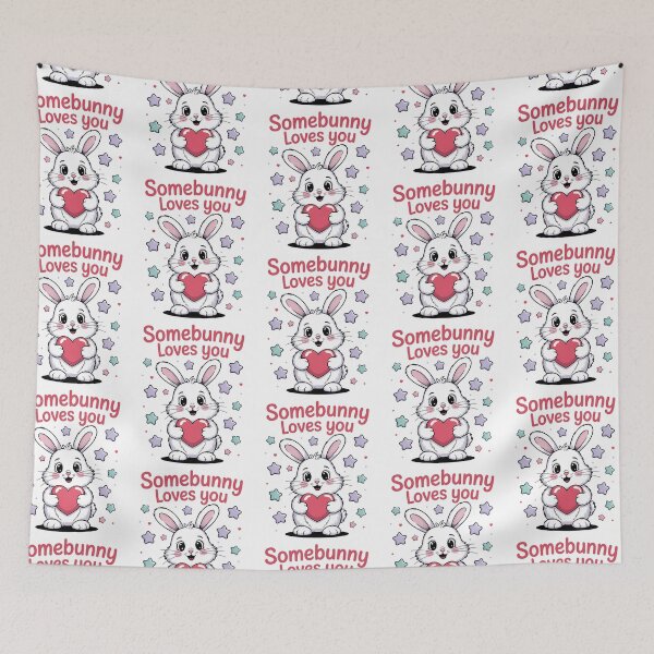Item preview, Somebunny Loves You – Adorable Bunny Love designed and sold by Taans-Creation.