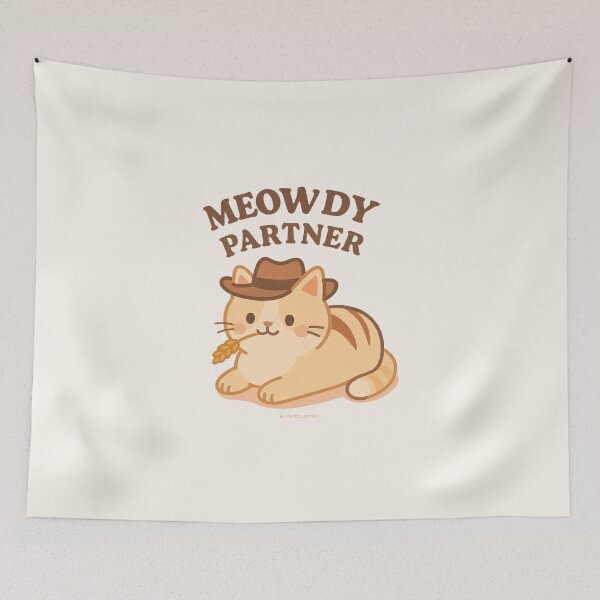 Item preview, Meowdy Partner – Cowboy Cat Western Design designed and sold by MLynCollective.