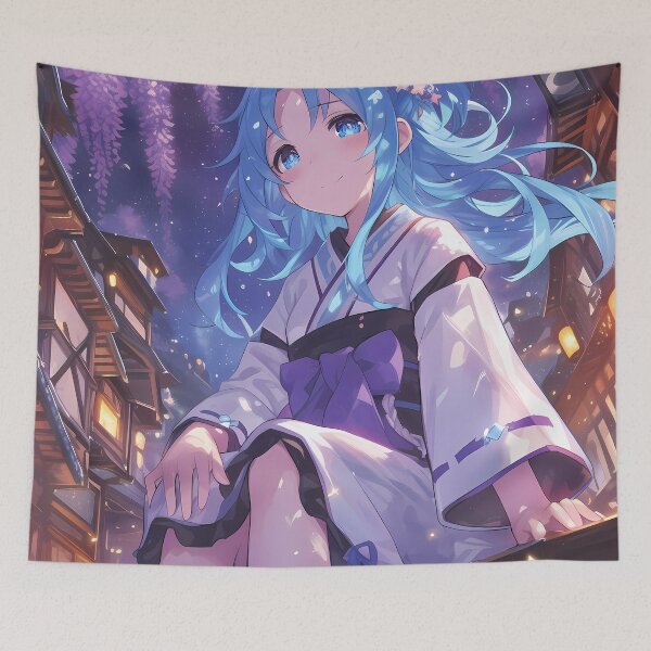 Item preview, Yoshino Himekawa Date A Live Anime Wisteria Butterfly Tranquility designed and sold by mildaclairmo.