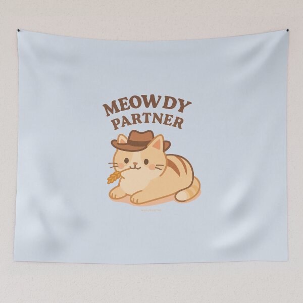 Item preview, Meowdy Partner – Cowboy Cat Western Design designed and sold by MLynCollective.