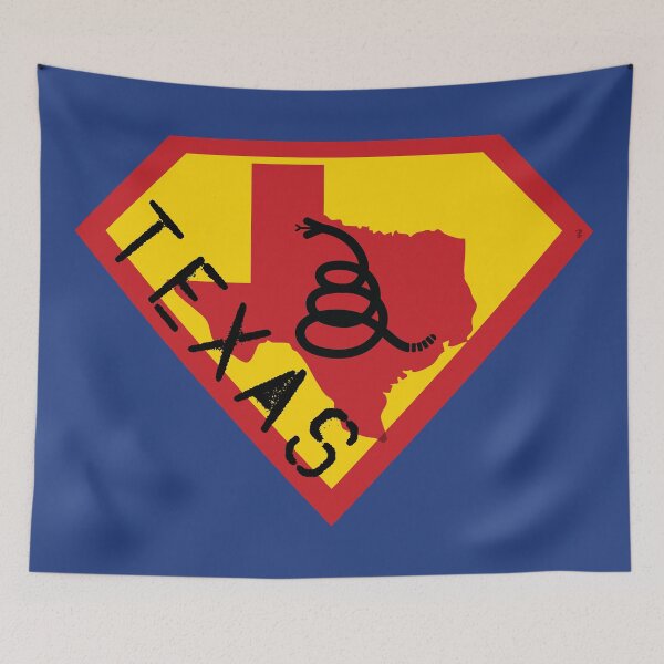 Item preview, TEXAN SHIELD - Freedom Is The Superpower - Modern Gadsden Snake Flag - Dont Tread On Me SUPERHERO TEXAS spellout design designed and sold by pelagio.