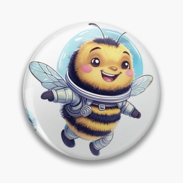 Item preview, Adorable Bumblebee Astronaut Floating with Smiling Planets designed and sold by SmartyWonders.