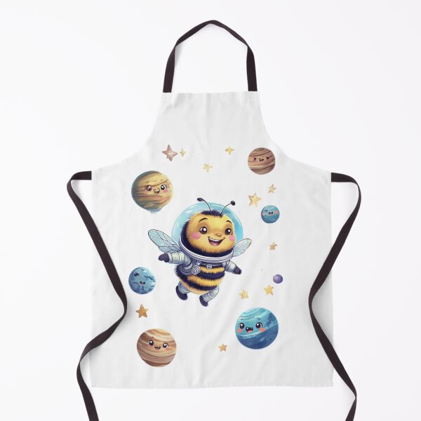 Item preview, Adorable Bumblebee Astronaut Floating with Smiling Planets designed and sold by SmartyWonders.