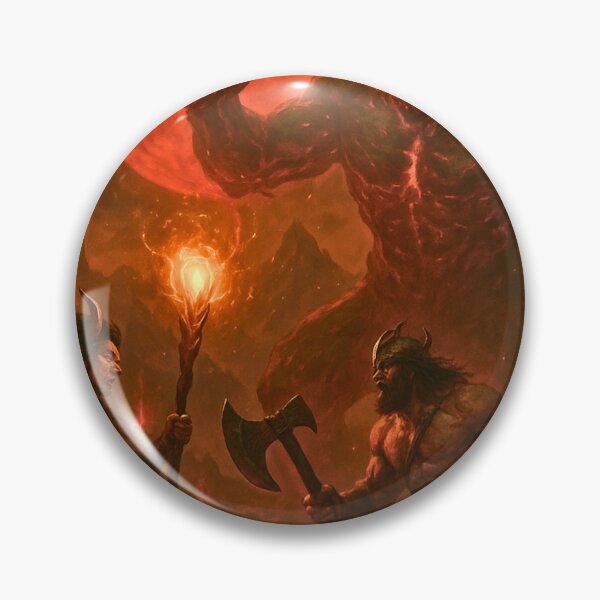 Item preview, Under the Blood Moon: Barbarian & Shaman vs Infernal Titan designed and sold by NightmareForge8.