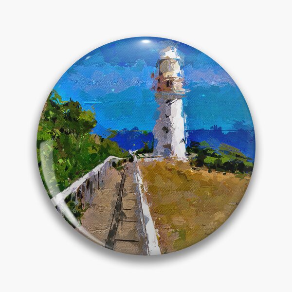 Item preview, Impressionist Painting of The Light Station at Cape Otway - Cape Otway, Victoria, Australia designed and sold by Steven Jodoin.