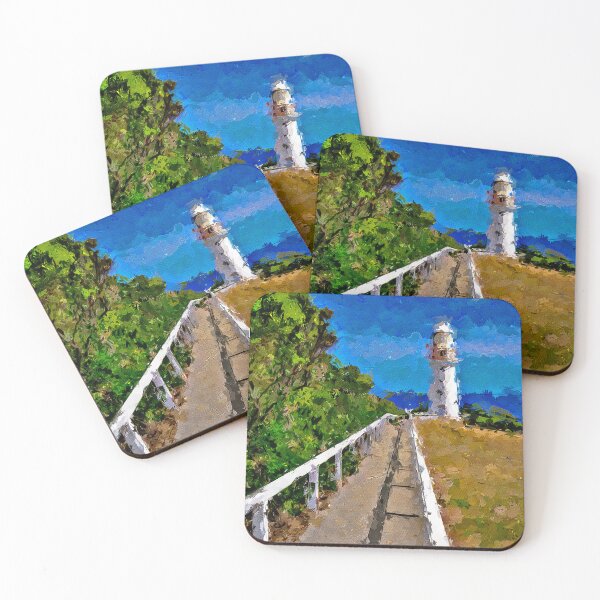 Item preview, Impressionist Painting of The Light Station at Cape Otway - Cape Otway, Victoria, Australia designed and sold by Steven Jodoin.