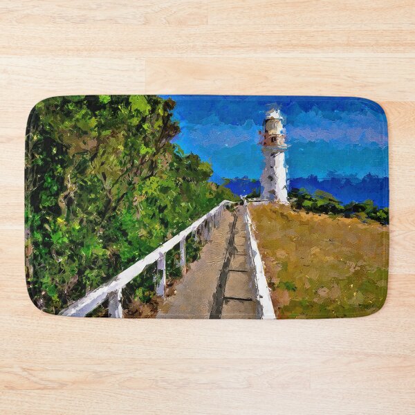 Item preview, Impressionist Painting of The Light Station at Cape Otway - Cape Otway, Victoria, Australia designed and sold by Steven Jodoin.