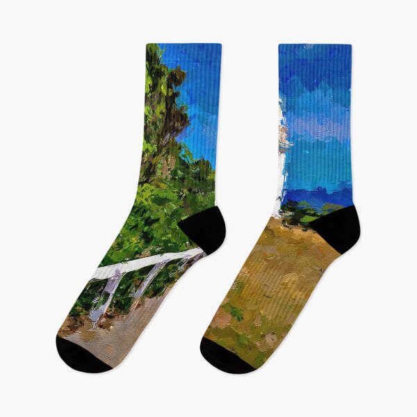 Item preview, Impressionist Painting of The Light Station at Cape Otway - Cape Otway, Victoria, Australia designed and sold by Steven Jodoin.