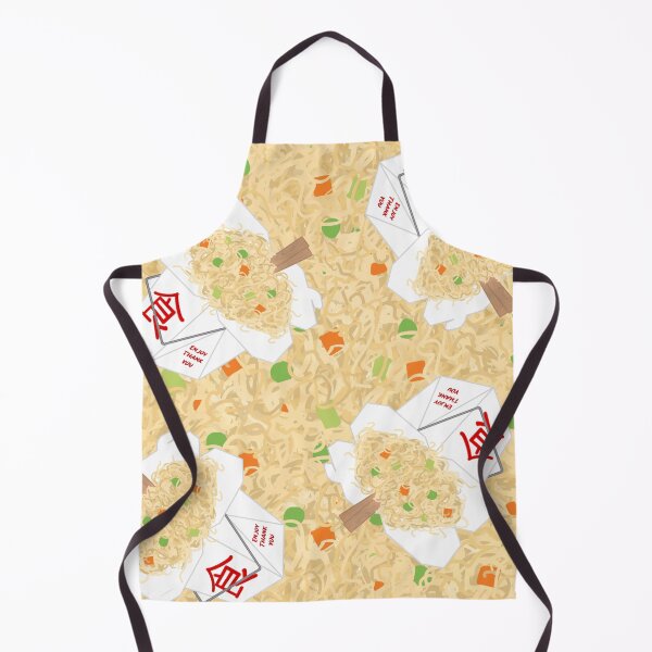 Item preview, Chinese Food Takeout LoMein Noodles Carrots Peas Vegetables Chopsticks designed and sold by MBeesShop.