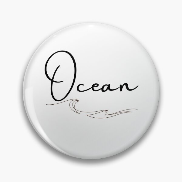 Item preview, Minimalist Ocean Earth: Fine Line Aesthetic Sticker designed and sold by ElizabethCoelho.