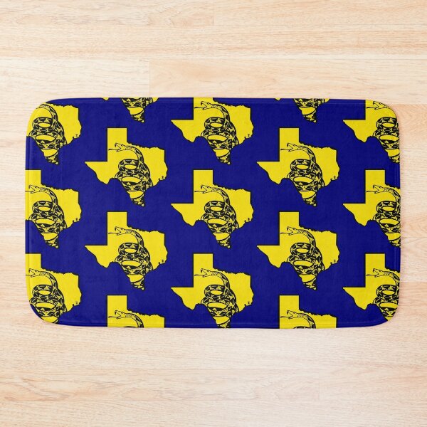 Item preview, TEXAN    - Libertarian - Don't Tread On Me Gadsden Snake on  TEXAS   Map on Blue default background, #020279 designed and sold by pelagio.