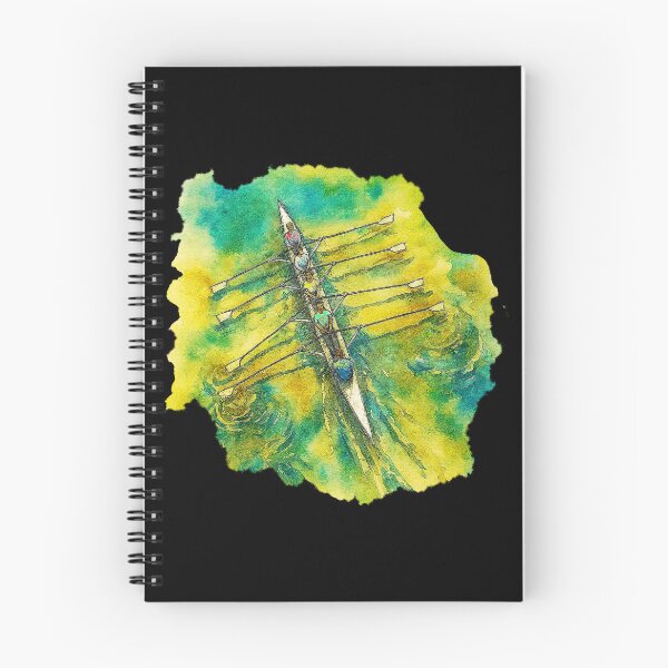 Item preview, Quad Rowing Crew Watercolor Aerial View designed and sold by Michael van der Hoorn.