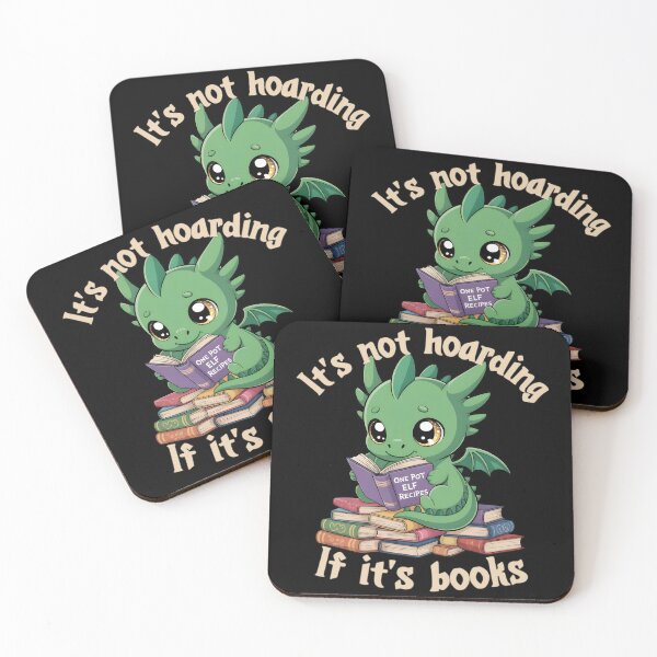 Item preview, Dragon Book Hoarder – "It’s Not Hoarding If It’s Books" Funny Reader - light print designed and sold by NerdyWerks.