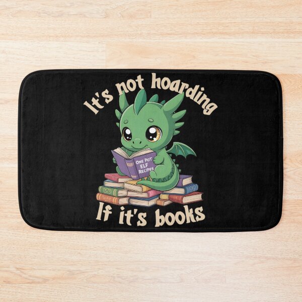 Item preview, Dragon Book Hoarder – "It’s Not Hoarding If It’s Books" Funny Reader - light print designed and sold by NerdyWerks.