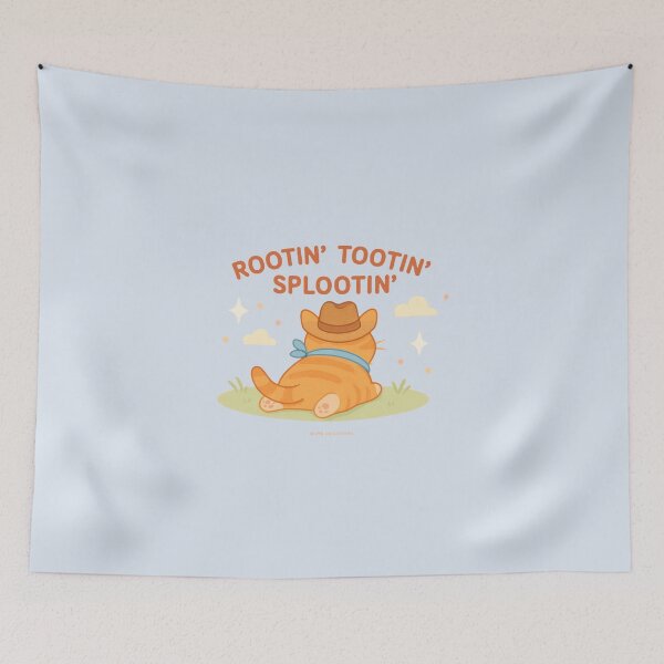Item preview, Rootin’ Tootin’ Splootin’ – Cowboy Cat Sploot designed and sold by MLynCollective.