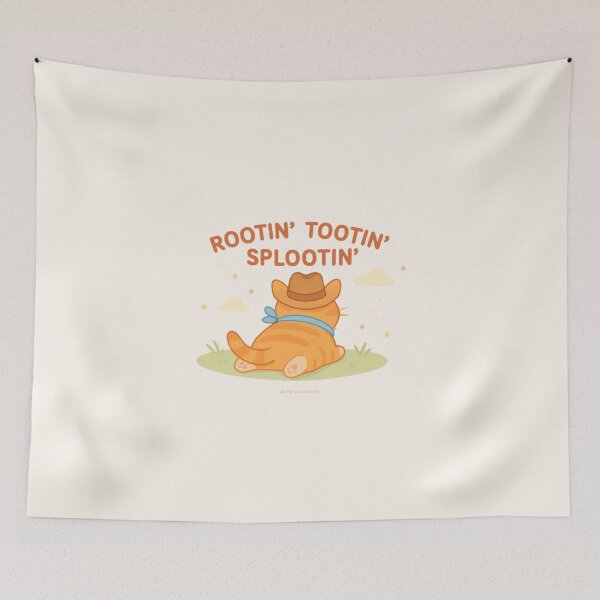 Item preview, Rootin’ Tootin’ Splootin’ – Cowboy Cat Sploot designed and sold by MLynCollective.