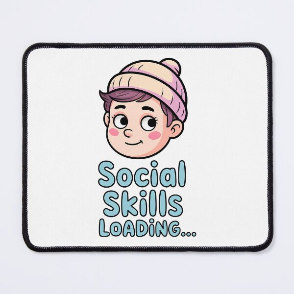 Item preview, Social Skills Loading – Cute and Relatable Introvert Humor designed and sold by Taans-Creation.