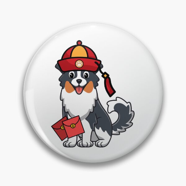 Item preview, Lunar New Year Collie Dog with Red Packets and Hat designed and sold by Pet Station.