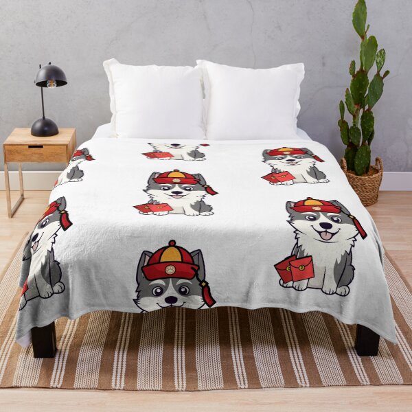 Item preview, Lunar New Year Husky Dog with Red Packets and Hat designed and sold by Pet Station.