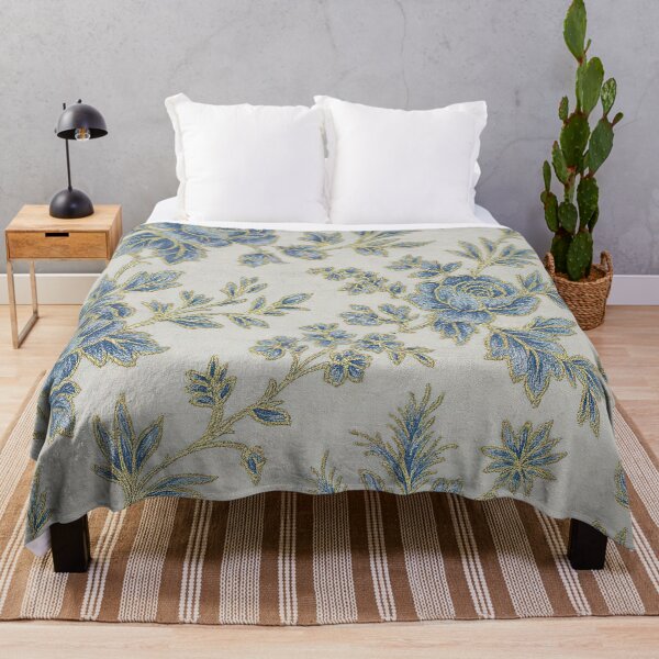 Item preview, Klimt Blue Gold Floral designed and sold by maniacfitness.